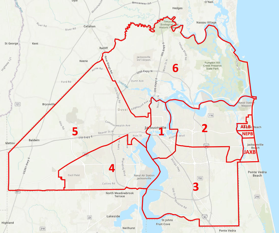 District Map - Effective July 2023
